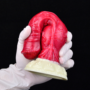 Amazon Hellfire renk koleksiyonu hayvan Penis silikon köpek inek at Penis kadın seks Masturbator yapay Penis - Product Image 3