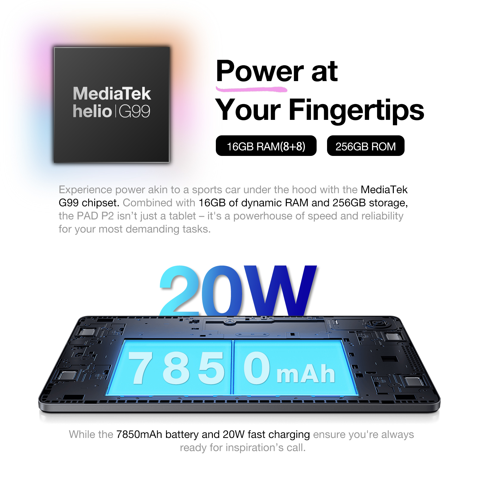 AGM PAD P2 Tablet - 11 Inch, 2K FHD, 50MP Camera, 8GB RAM