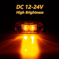 Nouvelles feux de gabarit latéraux pour camions, feux de largeur de véhicule 12V-24V, LED étanches, feux latéraux pour camions