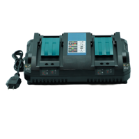 Chargeur rapide double port DC18RD pour batteries lithium-ion, charge rapide intelligente pour batteries d'outils électriques de la série LXT, prise US/EU