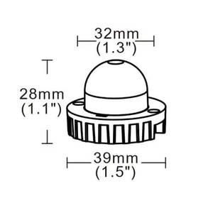 Feux stroboscopiques LED R65 UKCA 12V/24V à montage en surface, lampe de signalisation d'avertissement pour voiture, camion, véhicule d'urgence - Product Image 2
