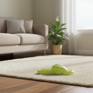 Ciabatte in EVA ammortizzate a punta aperta con suola da 15 mm, per tutte le stagioni, da casa, colore unico - Product Image 2