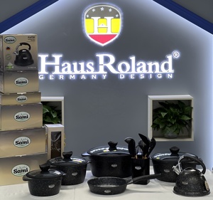 HausRoland Kitchen Utensils Aluminum <strong>Pot</strong> Die Cast Non Stick <strong>Cookware</strong> Set <strong>Cooking</strong> <strong>Pot</strong> - Product Image 3