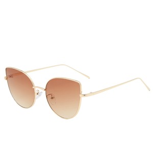 Unisex Custom Logo <b>Polarized</b> <b>Sunglasses</b> Popular Pink Metal Cat Eye Shades with UV400 Lenses Wholesale <b>for</b> <b>Men</b> and Women - Product Image 4