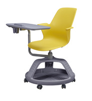 Chaise de formation de nœud d'étudiant de bureau d'école de salle de réunion de conférence de meubles commerciaux avec le bloc-notes de table d'écriture