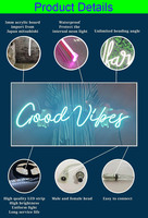 Enseigne néon flexible personnalisée pour extérieur, publicité, PVC/silicone, enseignes lumineuses LED néon, bandes LED murales sur mesure, décoration hospitalière
