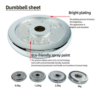Kit de musculation 2-en-1 réglable en fonte chromée pour haltères et barres, idéal pour l'entraînement et le bodybuilding, durable