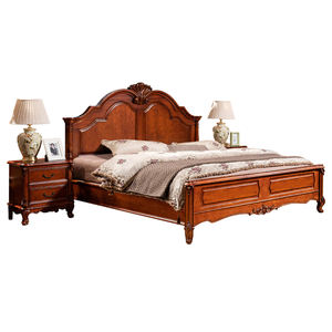 미국 복고풍 전통적인 단단한 나무 부드러운 침대 1.8m 홈 마스터 침실 더블 침대 웨딩 컨트리 스타일 대형 작은 침실 - Product Image 6