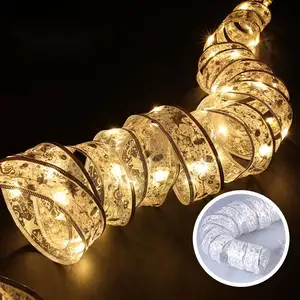 Tira de luces LED para decoración de hogar, lámpara de alambre de cobre para exteriores, boda, habitación, estrella, Navidad, Ramadán, Eid