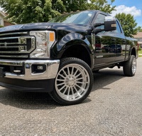 Rines Forjados Pulidos con Borde Profundo FHJ 24x14 22x12 26x14 para Camionetas, Rines de Aleación Personalizados para Ford F250, Chevy Silverado, RAM 1500