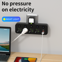 Prise standard européenne pour maison intelligente TYPE-C USB à 4 trous Multiprise multifonctionnelle Prise multi-positions à 5 positions Style européen