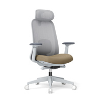 Chaise de bureau pivotante en maille respirante BIFMA à prix de gros avec accoudoirs 4D, chaise de bureau moderne pour personnel et salles de conférence