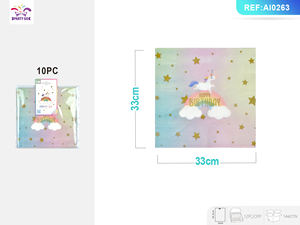 10PC*12 Double Sided Rainbow <strong>Unicorn</strong> Napkins Birthday Baby Shower <strong>Party</strong> Decorations <strong>Supplies</strong> Tableware &amp; Decorations - Product Image 2