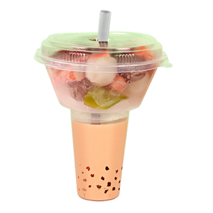 Gobelets et bols réutilisables en PP à paroi simple de 500 ml, diamètre 90 mm, marque <span class=keywords><strong>HUI</strong></span> <span class=keywords><strong>HUANG</strong></span>, pour plats à emporter, snacks et hotpot - Product Image 1