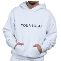 Sweat-shirt à capuche en polyester et coton, coupe ample, plusieurs couleurs, sweat-shirt à capuche décontracté pour tous les jours, haut basique personnalisé pour homme
