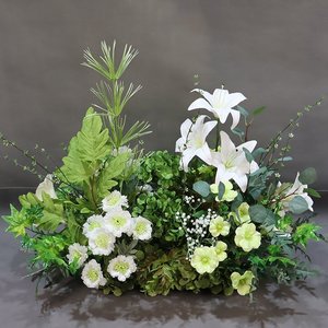 L-070 Composizione Floreale in Seta Fatta a Mano Riutilizzabile per Decorazioni di Matrimoni e Feste - Product Image 3