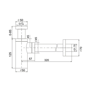 Ống Xả Chrome Trang Điểm Phòng Tắm Nhà Máy Bộ Ống Thoát Nước Bật Lên Bẫy Chặn Chất Thải Bồn Rửa Bẫy Chữ P Cho Chậu Rửa - Product Image 2