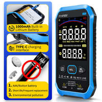 Multimètre portable FNIRSI S1, grand écran, numérique, auto-étalonnage, testeur de tension, de courant et de résistance