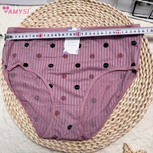 DC706 #   2026 Zomer Nieuwe Dames Ademende Katoenen Bloemprint Hoge Elastische Hoge Taille Grote Maat Schattige Slipjes - Product Image 3