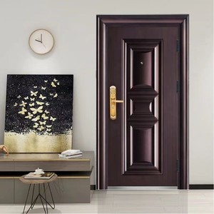 Porte de Sécurité en Acier pour <span class=keywords><strong>Maison</strong></span> Familiale, Porte d'Entrée Blindée Turque en Acier, Porte de Sécurité en Acier Inoxydable - Product Image 5