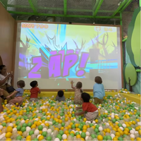 Usine directe intérieur enfants jeu parc mur Smash Ball jeux interactifs cartographie affichage numérique jeu de Projection interactif