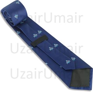 Corbata de inspiración masónica para hombre, con símbolo de compás cuadrado, corbata formal, nueva, elegante, para negocios, bodas, fiestas. - Product Image 3