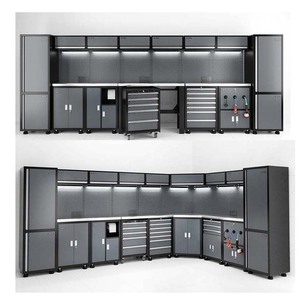 Banco <span class=keywords><strong>de</strong></span> Trabajo <span class=keywords><strong>de</strong></span> Madera Sólida Resistente Personalizable, Gabinete <span class=keywords><strong>de</strong></span> Herramientas Modular, Combinación <span class=keywords><strong>de</strong></span> Almacenamiento para Taller y Garaje, Soporte OEM - Product Image 3