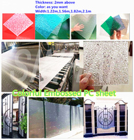Paneles de Techo de Policarbonato Ecológicos, Reciclables, Transparentes de 3 mm, No Tóxicos, para Aislamiento de Edificios, Láminas de Policarbonato con Relieve