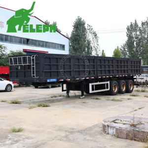 Semirremolque Volquete <span class=keywords><strong>de</strong></span> Servicio Pesado <span class=keywords><strong>de</strong></span> 3 Ejes, 14 Metros, 60 Toneladas, con Descarga Lateral y Trasera, para Transporte <span class=keywords><strong>de</strong></span> Carga, Arena, Piedra y Madera, en Venta - Product Image 4