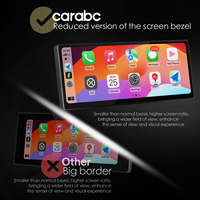 Pantalla Táctil Inalámbrica para Auto con Apple CarPlay y Android Auto, 8.8 Pulgadas HD 1920*720, Pantalla Inteligente Portátil para CarPlay