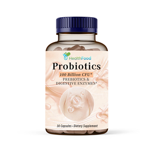 Pilules de probiotiques de qualité supérieure pour l'équilibre des niveaux d'énergie, la flore intestinale saine, 100 milliards d'UFC, prébiotiques, enzymes digestives - Product Image 1