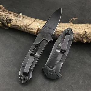 Cina D2 coltello pieghevole per campeggio all'aperto tattico di sopravvivenza multifunzione coltello <span class=keywords><strong>da</strong></span> tasca pieghevole EDC coltelli con <span class=keywords><strong>stecca</strong></span> posteriore - Product Image 3