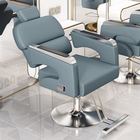 Chaise de coiffure, chaise de coupe de cheveux, pliable, relevable, rotative, chaise spécifique pour salon de coiffure