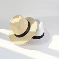 Sombrero Panamá Clásico Ajustable - Hecho a Mano en Ecuador, Sombreros de Sol para Mujer y Hombre, Sombrero de Paja para Hombre, Protección UV, Modelo J0154