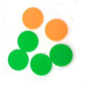 Jetons vierges en plastique de 25 mm avec logo personnalisé pour jeux, jetons de poker, jetons de chariot de courses - Product Image 3