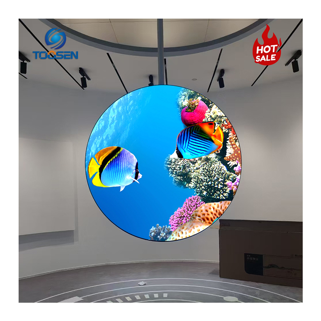 High Quality Circular LED Display Smart Control Roundel LED Video Wall Immersive Visual Disc LED Screen for Shopping Mall