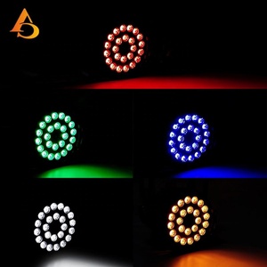 Luz Par LED AICPOSE de Aluminio DMX512 para Interiores, para Bodas y Fiestas, 24x15w 5en1 RGBWA - Product Image 6