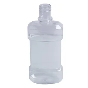 High-End-Munds pül flasche 500ml PET-Flasche für Mundwasser 80ml tragbare Mundwasser-Plastik flaschen mit Verschluss
