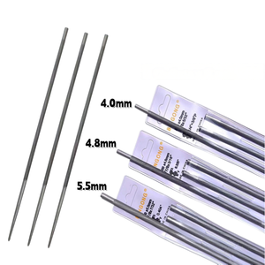 Juego <span class=keywords><strong>de</strong></span> 3 Limas Redondas para <span class=keywords><strong>Motosierra</strong></span> <span class=keywords><strong>de</strong></span> 4.0mm, 4.8mm y 5.5mm, con Dientes Uniformes, Herramientas Manuales para Afilar Motosierras Eléctricas y <span class=keywords><strong>de</strong></span> Gasolina - Product Image 1