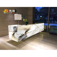 Décoration murale intérieure en faux albâtre Onyx translucide pour chambre à coucher ou centre commercial pour décoration murale intérieure