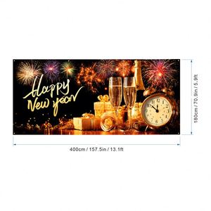 Letrero Grande Personalizado con Logotipo para Decoración Navideña, de Halloween y de Año Nuevo para Puerta de Garaje de 7x16 pies, Totalmente Personalizable - Product Image 2
