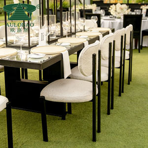 เก้าอี้รับประทานอาหารหุ้มผ้ากำมะหยี่บุคลีคดีไซน์เรียบง่ายทันสมัยสำหรับงานปาร์ตี้ - Product Image 4