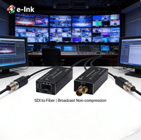 Convertisseur Mini SDI sur fibre optique avec audio intégré 8 canaux 500m MMF pour zone de diffusion