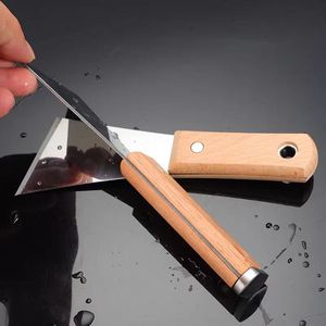 Espátula Industrial de Acero Inoxidable con Mango Ergonómico de Madera, Hoja Recta de 1.2mm, Tipo Plano, Profesional, de Alta Calidad, para Bricolaje y Paredes - Product Image 5
