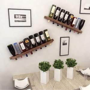Estante de vino de madera montado en la pared rústica 24 Bottle Vertical <span class=keywords><strong>Wine</strong></span> <span class=keywords><strong>Rack</strong></span> Holder - Product Image 2