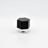 Bouteille de parfum en verre de haute qualité de 50ml vide semi-transparent noir et blanc avec bouchon en plastique conception ODM personnalisée