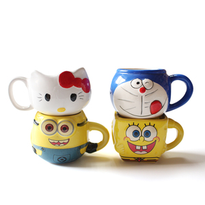 De dibujos animados anime <span class=keywords><strong>a</strong></span> su hijo <span class=keywords><strong>a</strong></span> casa decorativa mini de cerámica, suculenta olla - Product Image 1