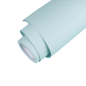 58cm 15yards Coated PE Matte Waterproof Wrapping Paper Roll Solid Color Blue Flower Bouquet Craft <b>Packaging</b> <b>Material</b> - Product Image 1