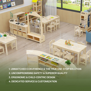 Hikeylove Serie Moderna in Legno, Set di Mobili Combinati per Asilo, Aula, Soggiorno, Arredamento per Bambini - Product Image 2