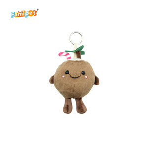 ファミペットメーカー カスタム 新しい可愛いソフトプラッシュフルーツデザインバッグチャームプラッシュキーホルダーおもちゃ - Product Image 4